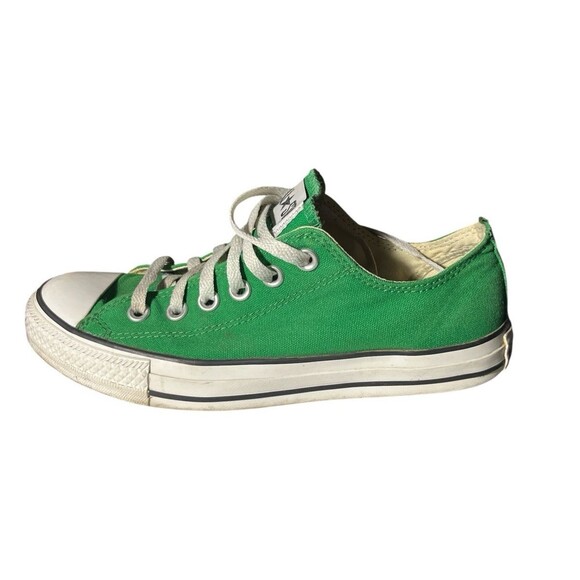 Converse All Star Men's Green Canvas Low Top Size 6 (Mens) Size 8 (Womens) - Picture 1 of 6